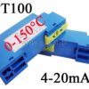 Przetwornik temperatury PT100; 150° C; 4-20mA; DIN