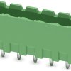 Pin header, 5 pole, pitch 5.08 mm, straight, green, 1755765