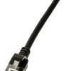 kabel LAN LogiLink CQ9073S, 1 szt., RJ45, CAT 6a, U/FTP, 5.00 m, czarny