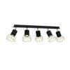 Lampa Sufitowa Dante Black/Gold 5Xgu10 Mlp7247 Milagro