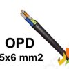 Przewód OnPd 5x6 mm2 (450/750V) gumowy oponowy H07RN-F (krążki 100m) 5907702813097 ELEKTROKABEL