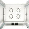 Szafa teleinformatyczna rack 19 cali Hyper Pro 42U 600x600, drzwi szklane, kolor szary Digitus Professional DN-51003