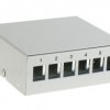 Patch panel na szynę DIN 6-portowy, keystone, bez gniazd