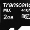 Karta Micro SD MicroSD, 2 GB Nie MLC, Transcend USD410M -25 → +85°C