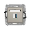 Icon Mechamizm Gniazda Pojedynczego Usb A-A 3.0 Taupe 60Igusb-5