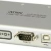 ATEN UC2324-AT USB-Hub 4 porty szeregowe (9-biegunowe) USB 2.0 480 MBit/s z konwerterem USB => RS-232 biały UC2324-AT