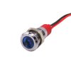 KONTROLKA LED 10 MM 12V METALOWA NIEBIESKA