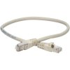 TruConnect TRUP6A0.50GY 0.5mtr CAT 6A S/FTP LSZH Full Copper Patch Lead - Grey
