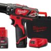 Wiertarko-wkretarka udarowa akumulatorowa 12V 30Nm M12 2Ah z walizką, ładowarką i dwoma akumulatorami, M12BPD-202C 4933441940