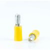 Round plug, Ø 5 mm, insulated, straight, yellow, 4.0-6.0 mm², AWG 12-10, BYB-4-07F5035
