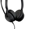 Jabra Evolve2 50 MS Stereo Słuchawki wokółuszne przewód stereo czarny Wyciszanie hałasów, redukcja szumów mikrofonu Komp