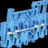 2001-1404 4-conductor feed-through terminal, 18 A 0.25 - 1.5 mm² blue
