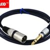 PRZEWOD XLR MESKI / WT.JACK 6,3ST.