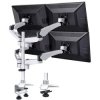 Xergo Flex 360° Rotating Quadruple Monitor Bracket 10" to 27" 45kg Black/Silver