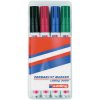Edding 4-3000-4-1999 Permanent Marker Bullet Tip 1.5-3mm Blue/Red/Black/Green