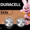 152090 Lithium button cell, CR2430, 3 V, 24.5 x 3.0 mm, pack of 2