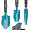 Gardena Zestaw do pielęgnacji ogrodu wycinak do chwastów + łopatka 6cm + łopatka 8cm + rękawice robocze M DVZ-0004