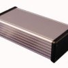 GAL1455K1602 Obudowa z aluminium wymiary: 160x78x43mm - dekle czarne z tworzywa