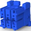 Plug housing, 6 pole, pitch 3.3 mm, straight, blue, 2-1971905-3