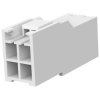 Socket housing, 4 pole, pitch 3.96 mm, straight, natural, 176284-1