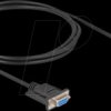 87834 Serial cable, RS-232, male/female, slim, 2 m