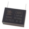 Kondensator rozruchowy do silnika 1,5µF 450VAC, CBB61, do druku, raster 32mm, 38 × 20 × 26 mm