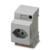 Gniazdo sieciowe Gniazdo Szyna DIN 16A