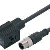 ifm Electronic E11422 Złącze męskie zaworowe z kablem formowanym E11422, B standard, styki: 3, 3, 24 V DC/AC, 1 szt.
