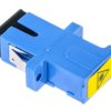 Adapter SC/UPC, SM, SIMPLEX z klapką zabezpieczającą