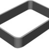 Enclosure ring, TPU, (L x W x H) 80 x 56 x 15 mm, dark gray, RWK-2.4