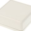 ABS device enclosure, (L x W x H) 66 x 66 x 28 mm, light gray (RAL 7035), IP54, 1593JGY