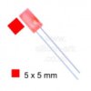 LED - 5 x 5mm square RED