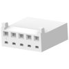Socket housing, 5 pole, pitch 2.54 mm, straight, natural, 1375820-5