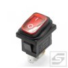 Przelącznik hermetyczny KCD1R-230V 6A/250VAC; podśw. czerwony;ON-OFF;