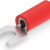 Insulated forked cable lug, 0.3-1.42 mm², AWG 22 to 16, M3.5, red, 320665