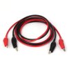 Crocodile 20 AWG 100 cm Leads - 2 pcs Set - Black & Red