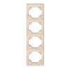 LOGO Ramka pionowa 4 poczwórna beżowy 1LRV-4 KARLIK