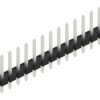 Pin header, 15 pole, pitch 2.54 mm, straight, black, 10058371