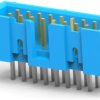 Pin header, 16 pole, pitch 2.54 mm, straight, blue, 2-1761679-6