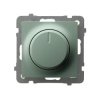AS Ściemniacz przyciskowo-obrotowy przystosowany do obciążenia żarowego i halogenowego zielony mat ŁP-8G/m/84