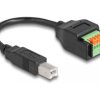 Opencircuit USB -B male to terminal block adapter with cable