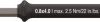 Trzon wymienny Płaski do easyTorque seria 28590 0,8x4,0x110mm / max. 2,5Nm 46883