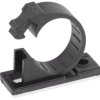 Cable clamp, max. bundle Ø 14 mm, PA, black, self-adhesive, (L x W x H) 36.4 x 16.4 x 20.3 mm, 06860240010