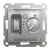 SEDNA DESIGN & ELEMENTS Regulator temperatury do ogrzewania podłogowego srebrne aluminium SDD113507 SCHNEIDER ELECTRIC