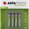 Zestaw 4 akumulatorów NiMH AgfaPhoto AAA, 1,2V, 1000 mAh