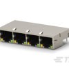 Złącze RJ45, OEG Złącze RJ45 Żeńskie Płyta Cat5 TE Connectivity Ekranowane Kąt prosty 8-żyłowe 4