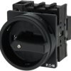 Main switch, rotary actuator, 4 pole, 32 A, (W x H x D) 65 x 70 x 120 mm, flush mounting, 093452