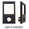 C&K 613302263 matt black switch frame