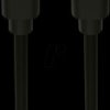 1700-0122 Data/Charging Cable, USB-C Connector > Type-C, Black, 2 m