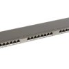 Patch Panel Solarix 24xRJ45 CAT5E STP z wspornikiem nierdzewka 0,5U SX24HD-5E-STP-SL
